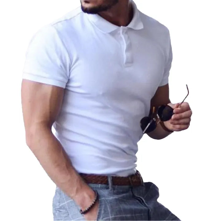 White , Black , Grey Half Sleeve Polo Tshirt