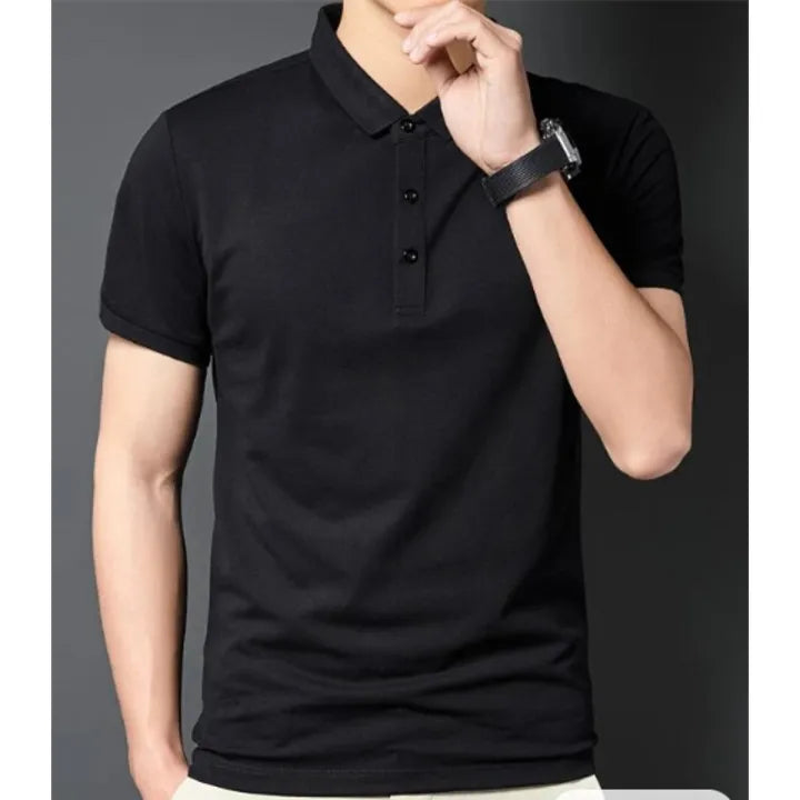 Basic Black polo shirts for men premium polo T shirt for men