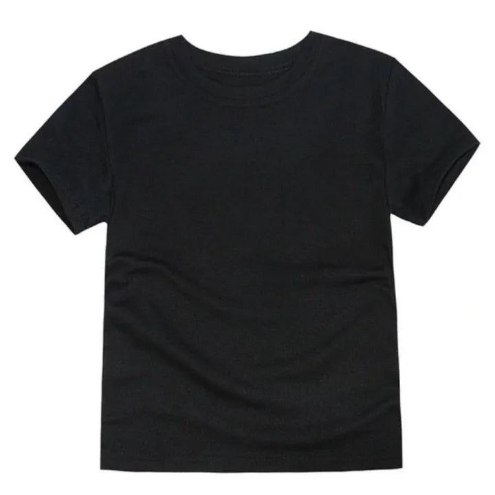 T Shirt Plain Black,white,grey Colored Summer Top Half Sleeve Tee Shirt Round Neck Cotton